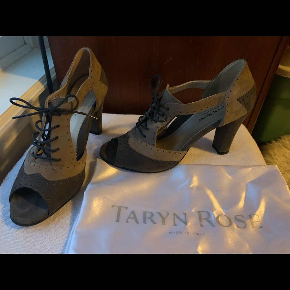 Taryn Rose super comfortable suede heels, 38.5